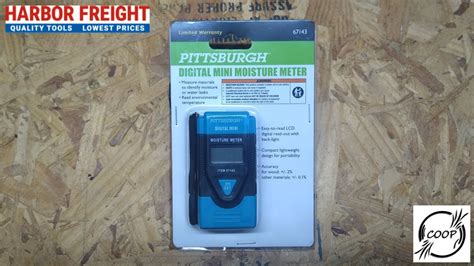 custom pittsburgh digital mini moisture meter|pittsburgh moisture meter instructions.